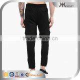 Men Harem Black Zip Mesh Knee Design HIp Hop Running Pants thumbnail-2