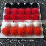 Real Rabbit Fluffy Fur Pom Poms/real Pom Poms/real Mink Fur Poms Sdmq-101 thumbnail-6