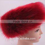 Winter Headwear Three Colors Headband Faux Fur Hat With Russian Style Fox Fur Cap Hats thumbnail-4
