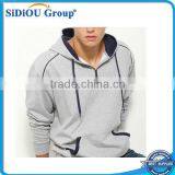 Good Quality Grey Pullover Sweatshirt With Hood thumbnail-1