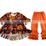 Fashion Baby Halloween Outfit Fall Baby Girls Outfit Girls Stripes Ruffle Pant Outfit Child Clothing Set Kids Clothes thumbnail-6