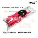 Red No Tie Elastic Laces For Children - Flat Elastic No Tie Shoelaces With Adjust Tension - Amazon/eBay Supplier thumbnail-6