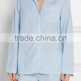 Sleepwear for Women! High Quality Cozy Long Checked Shirt and Shorts Pajamas Set thumbnail-2