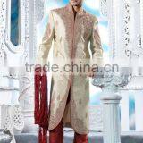 Tanchoi Fabric Silk Designer Sherwani thumbnail-1