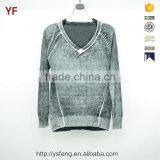100% Cotton Fashion Knit Patterns Knitwear Woolen Sweater Designs For Ladies thumbnail-1