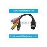 DIN 5 Pin to 4 RCA Cable, Audio Video Cable, AV Cable thumbnail-1