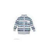 Long Sleeve Baby Boy Knitted Cardigans / Round Neck Sweater with OEM and ODM service