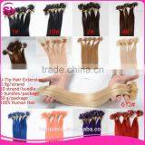 Factory Frice Nail Hair Extension Tangle Free No Shedding Brazilian Human Hair Pre Bonded U Tip Hair thumbnail-6
