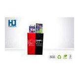 Fashion Foldable Exhibition Cardboard Magazine Display Rack CMYK Color