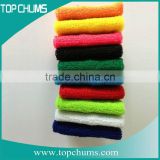 China slide lock Custom black polyester nylon terry cloth fabric league festival wristbands with slap zipper pocket
