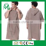 Adult swimming changing robe 100% cotton with hard shell