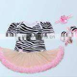 2017 3PCS Baby Sets Leopard Printing Romper, Romper+ Headband+one Pair of Shoes thumbnail-5