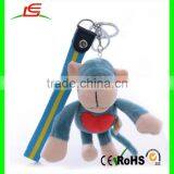 CE Certificated Custom Plush Animal Keychain Monkey Toy Plush Keychain thumbnail-4