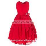 Purple Girl Irregular Chiffon Princess Dress/xnanbhi Girl Flower Chiffon Princess Dress/new Design Girl Holiday Fashion Dress thumbnail-3