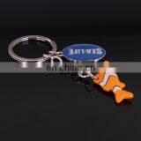 Custom Logo Metal Keychain With a Plastic Fish thumbnail-2