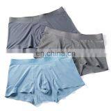 Men's Boxer Briefs Breathable Comfort No Ride-up Modal Spandex Mid-waist Seamless Underwear