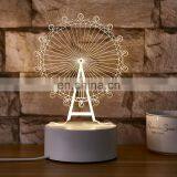 Custom 3D Illusion Lamp Warm White Led Novelty Night Light thumbnail-4