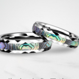 Colored Silver Foil Tungsten Gold Ring thumbnail-2