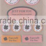 Lovely Creative Cloth Stickers, PVC Sticker
