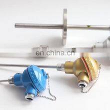Industrial Usage High Temperature Armored k Type Thermocouple With Waterproof Metal Head