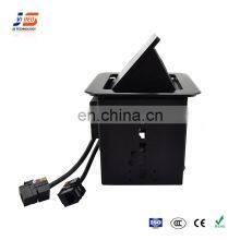 Video Conference Meeting Table With Cable Pop up Multimedia Socket Box thumbnail-4