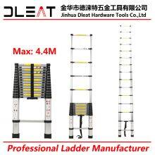 Dleat 4.4m Single Aluminum Telescopic Ladder With EN131 thumbnail-1
