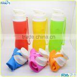 750ML Fashionable Heat Resistance BPA Free FDA/LFGB Collapsiable Silicone Sports Water Bottle thumbnail-2