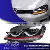 AKD Car Styling for VW Golf 7 LED Headlights C-Type 2013-2014 LED Head Lamp Projector Bi Xenon Hid H7 thumbnail-1