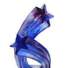 Factory Selling High Quality Anniversary Awards Star Liuli Glazed Trophy for Annual Awards thumbnail-5