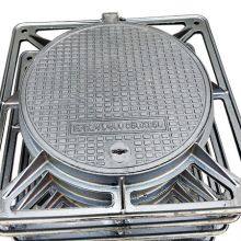 Round Ductile Iron Manhole Cover With Square Frame thumbnail-1