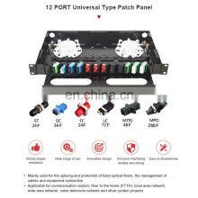 Hanxin High Density Optical Termination Box 12 Port Universal Type Patch Panel 12 Port Odf Distribution Box Splice Box thumbnail-2