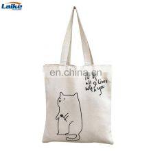 Cotton Canvas Tote Carry Shopping Duck Bag Shoulder Bag Reticule thumbnail-3