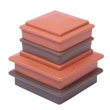 Guardrail Post Cap Spot Wholesale Scenic Spot Riverway Imitation Wood Guardrail Post Cap Fence Cover Yard Guardrail Post Cap thumbnail-1