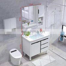 32 Inch Modern Bathroom Cabinet Vanity Unit Combo Mirror Cabinet and Faucet Single Sink thumbnail-2