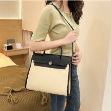 Canvas Kelly Bag Portable Large Capacity Fashion Women's Handbag thumbnail-3