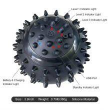 Factory Wholesale Electronic Spiky Massage Ball 4 Speeds USB Rechargeable Foot Neck Body Massage Roller thumbnail-1