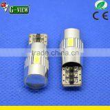 Nonpolar T10 194 W5W 6 SMD 5630 5730 Width Light CANBUS Interior Light With Projector