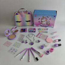 Popular Kids Cosmetics Makeup Set Include Kids Nail Polish Children Eyeshadow Pretend Cosmetic Toys for Kids Girls Beauty Set thumbnail-5