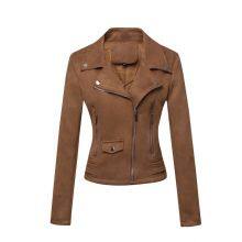 Spring Women's Vintage Black Casual Fashion Stylish Custom Motorcycle Jacket for Women thumbnail-2