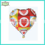 Hot sell 18" heart shape wedding foil wholesale mylar balloons