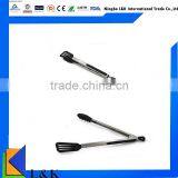 Hot sale stainless steel tongs nylon clip nylon locking tongs, BBQ tongs