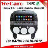 Wecaro Android 4.4.4 Navigation System 8" Touch Screen for Mazda 2 Car Stereo WIFI 3G 1.6 Ghz Cpu 2010-2012 thumbnail-1
