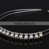 The Newest Korea Style Pearl Hair Band With Diamond Boutique Hair Accessories Wholesale thumbnail-4