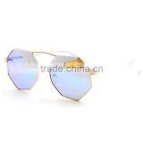 Fashionable Casual Special Shape Metal Women Accessories Anti-Uv China Sunglasses thumbnail-2