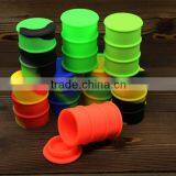 Non-stick Food Grade Silicone Jars Dab Wax Oil Barrel Bho Oil Drum 26ml Big Dabber Concentrate Barrel Storage