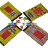 Assorted Patterns Colors Plain EVA Foam Sponge Sticker Book for Office Stationery thumbnail-2