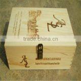 Customized Wooden Wine Box With Holder thumbnail-2