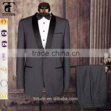 High Quality High-end Italian Style Direct Manufacturer OEM One Button Formal Wear Two Pieces Wedding Dress Suits For Men Quality Choice thumbnail-2