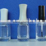 Glass nail polish bottle