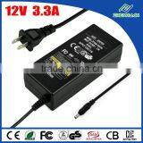 Switch mode power supply 12V 3.3A AC DC adapter 220V to 12V